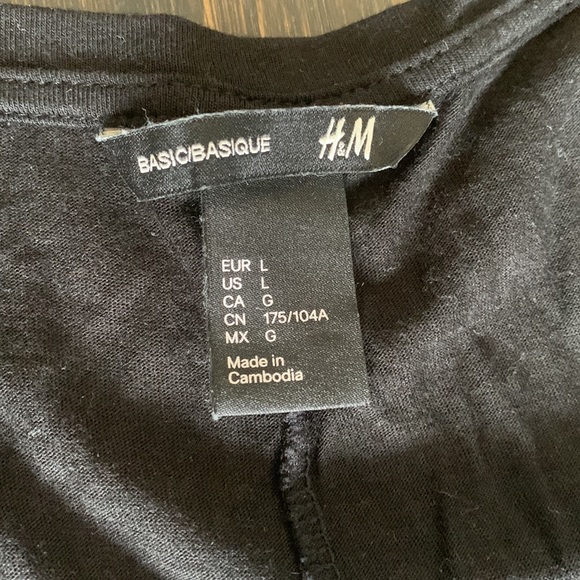 NWOT H&M Basics Maxi Black Long Dress size L - Picture 2 of 7